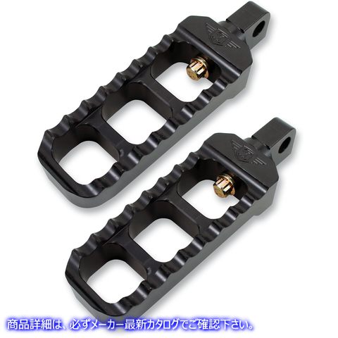 取寄せ 調整可能な鋸歯状フットペグ - ナロー - ブラック ジョーカーマシーン Adjustable Serrated Footpegs - Narrow - Black 08-61-5B 16201713