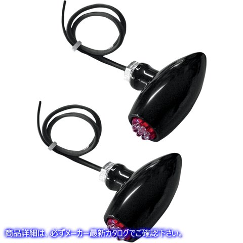 取寄せ センターマウント アストロ LED ライト - ブラック/レッド ジョーカーマシーン Center-Mount Astro LED Lights - Black/Red 05-52RB 20200444