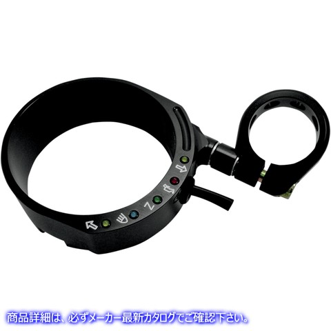 取寄せ スピードメーター移設ブラケット - ブラック - 49 mmフォーク用 ジョーカーマシーン Speedometer Relocation Bracket - Black - For 49 mm Fork 10-305B 22100223