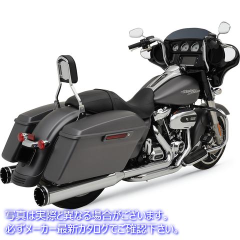 取寄せ 2-INTO-2 2段階のクロスオーバーヘッダーシステム クロームワークス 2-into-2 Dominator Exhaust System with 4-1/2 Mufflers - Chrome - FL 200400A 18002175