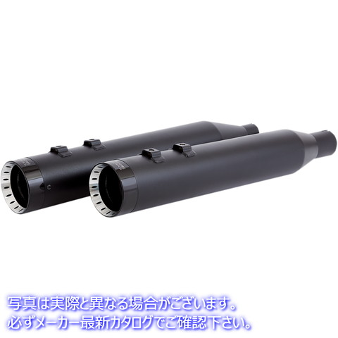 取寄せ HP-PLUS 4.5 スリップオンマフラー クロームワークス 4-1/2 HP-Plus? Slip-On Mufflers - Black with Turbine - Touring 202870 18011256