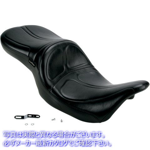 取寄せ マーベリック2アップシート ラペラ Maverick Seat - w/ Backrest - Stitched - Black - FL '08-'23 LK-957 08010379