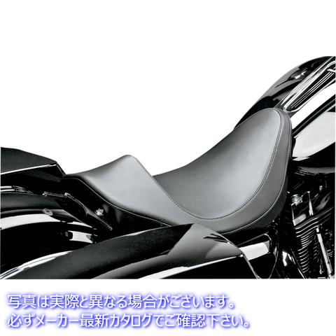 取寄せ ヴィラン ソロシート - スムース - ブラック - FL 08-23 ラペラ Villain Solo Seat - Smooth - Black - FL '08-'23 LK-807 08010613