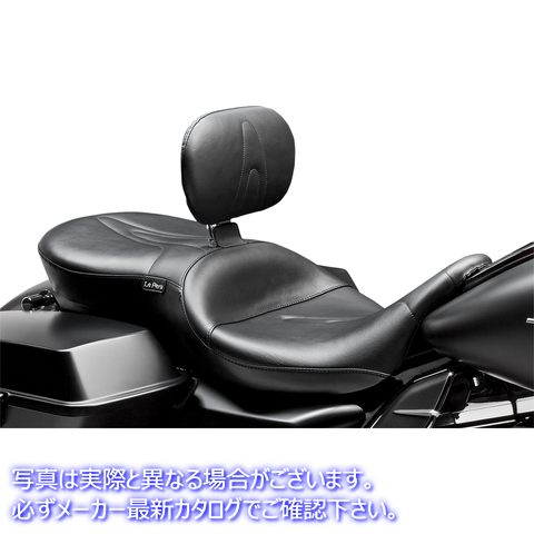 取寄せ RT66バックレスト付き2アップビニールシート ラペラ RT66 Seat - With Backrest - Stitched - Black - FL '08-'23 LK-767BR 08010846