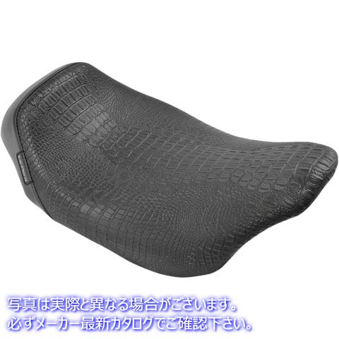 取寄せ ベアボーンズ ソロシート - クロコダイル - ブラック - FL 08-23 ラペラ Bare Bones Solo Seat - Croc - Black - FL '08-'23 LK-005CRBLK 08010983