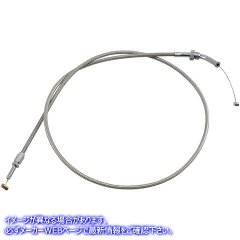 取寄せ アーマーコート編組ステンレス鋼ケーブル モーションプロ Throttle Cable - Push - Honda - Stainless Steel 62-0353 06500071