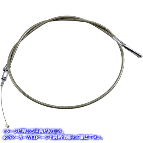 取寄せ アーマーコート編組ステンレス鋼ケーブル モーションプロ Throttle Cable - Push - Honda - Stainless Steel 62-0413 06500074