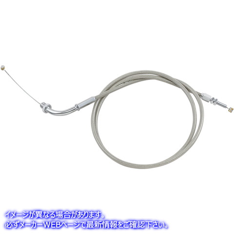取寄せ アーマーコート編組ステンレス鋼ケーブル モーションプロ Throttle Cable - Pull - Honda - Stainless Steel 62-0419 06500625