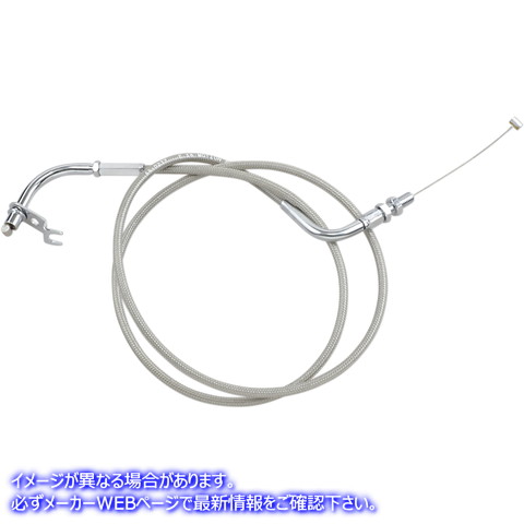 取寄せ アーマーコート編組ステンレス鋼ケーブル モーションプロ Throttle Cable - Pull - Suzuki - Stainless Steel 64-0237 06500627