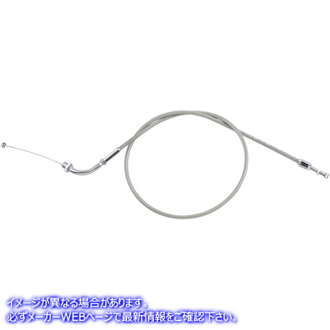 取寄せ アーマーコート編組ステンレス鋼ケーブル モーションプロ Throttle Cable - Pull - VTX13C - Stainless Steel 62-0427 06500804