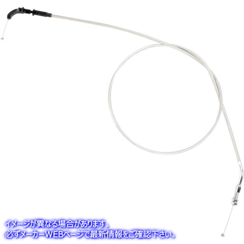 取寄せ アーマーコート編組ステンレス鋼ケーブル モーションプロ Throttle Cable - Pull - Suzuki - Stainless Steel 64-0265 06501531