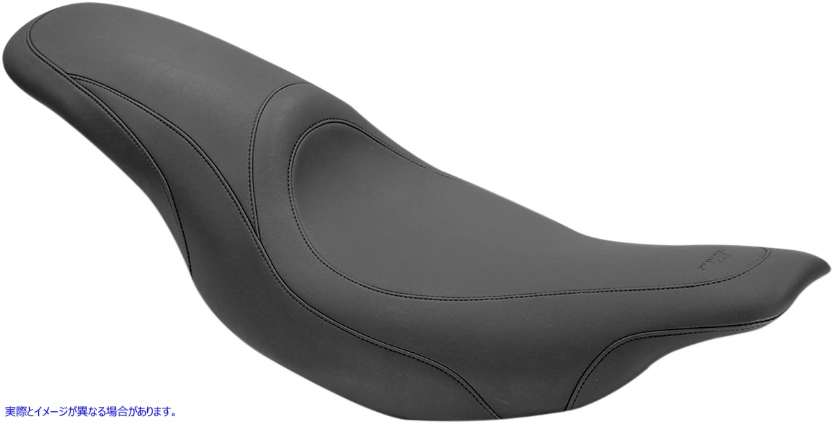 取寄せ Tripper?ファストバック2アップシート マスタング Seat - Tripper? Fastback - Stitched - Black - FLH '97-'07 76589 08010553