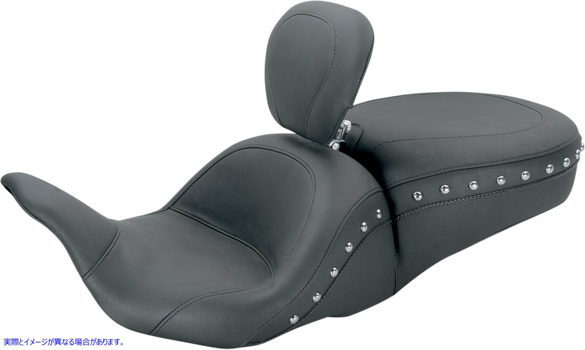 取寄せ LowDown?2アップシート マスタング Lowdown Seat with Driver Backrest - Chrome Studded 79704 08010605