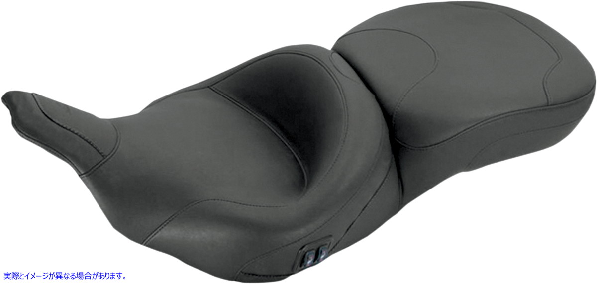 取寄せ 加熱されたワンピース2アップビニールツーリングシート マスタング Heated Touring Seat - Plain - FL '97-'07 76653 08010692