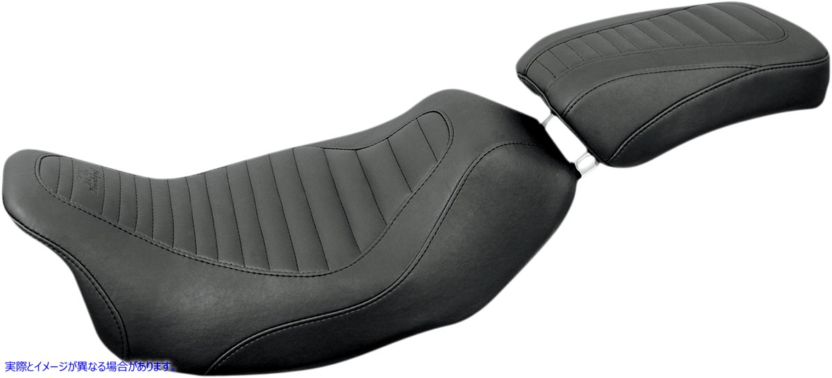 取寄せ シート - Tripper Solo - バックレストなし - タックアンドロール - ブラック - FL 08+ マスタング Seat - Tripper? Solo - without Backrest - Tuck and Roll - Black - FL '08+ 76713 08010766