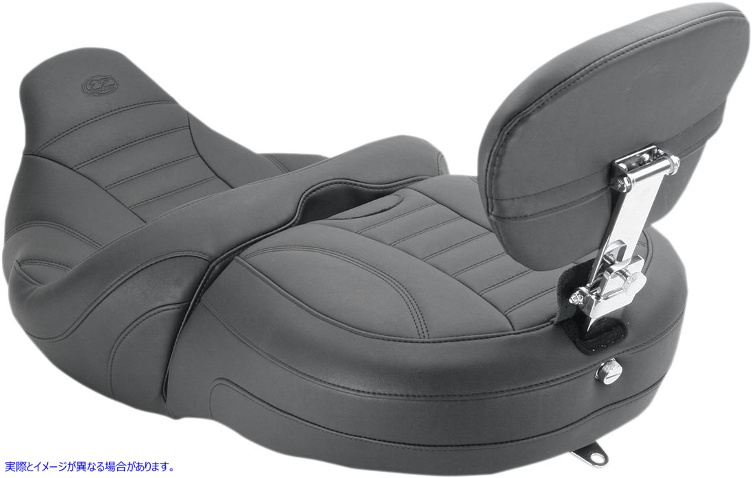 取寄せ ワンピースビンテージ2アップツーリングシート マスタング Freewheeler Vintage Seat - w/ Driver and Passenger Backrest 79595 08010981