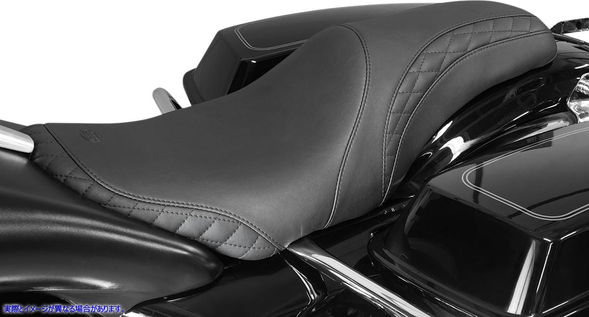 取寄せ Tripper FastBack 2 Upシート マスタング Seat - Tripper Fastback? - Stitched w/Small Diamond-Stitched Inlays - Black 75269 08011171