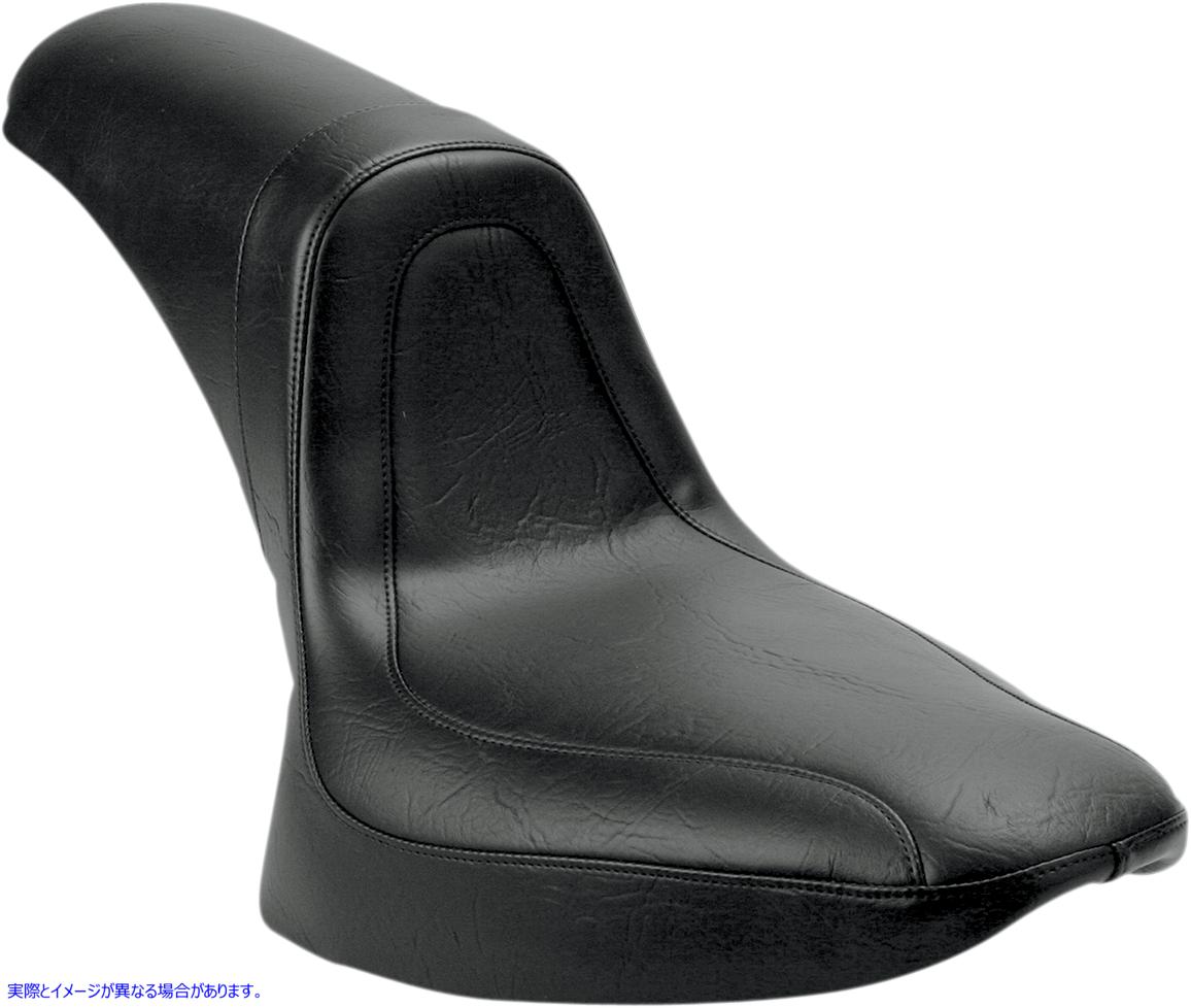 取寄せ ファストバック2アップビニールシート マスタング Seat - Fastback? - Stitched - Black - Softail '84-'99 75444 08020318