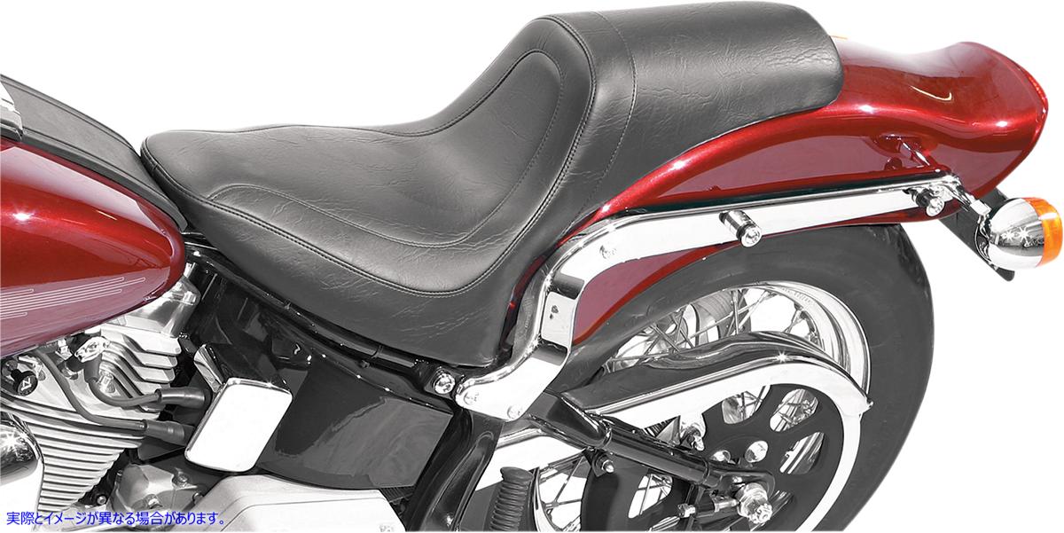 取寄せ ファストバック2アップビニールシート マスタング Seat - Fastback? - Stitched - Black - Softail '00-'05 75779 08020320
