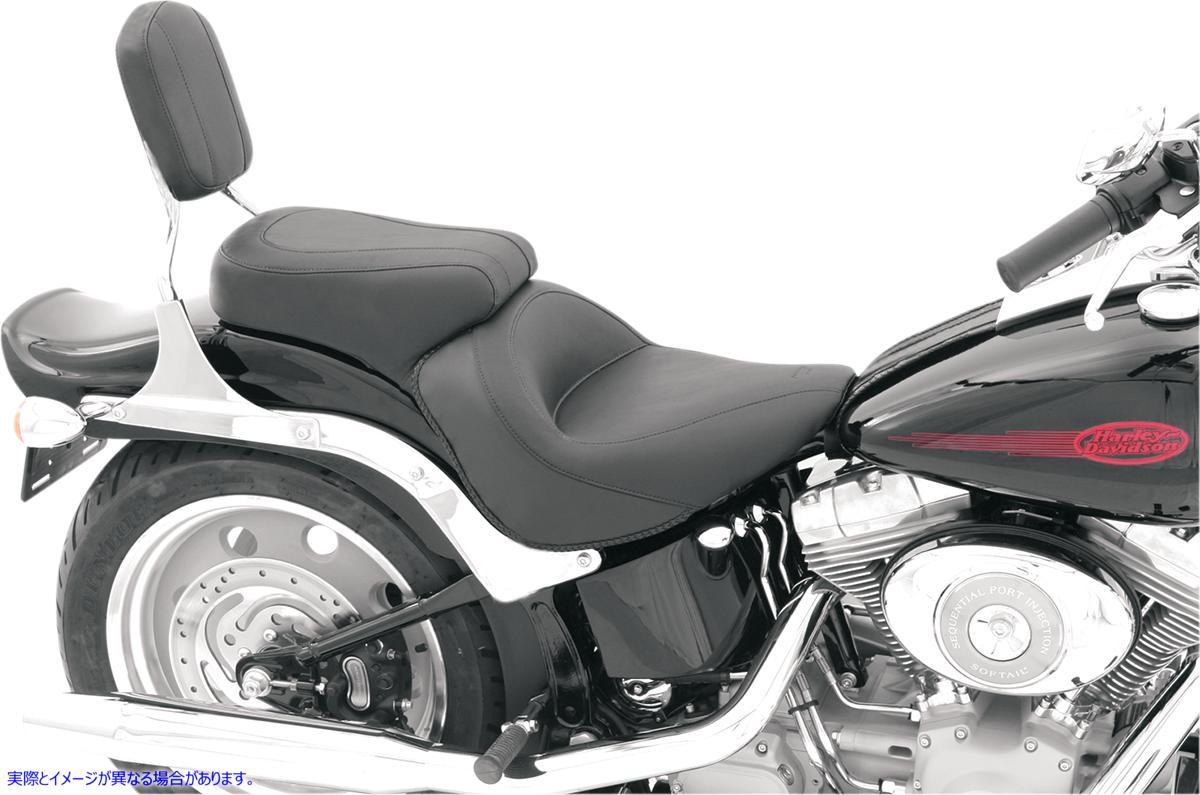 取寄せ ヴィンテージ2アップシート マスタング Vintage Style Seat - Standard - Smooth - Black - FXST 76400 08020326