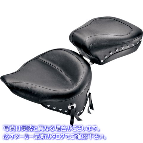 取寄せ ワイドビンテージソロシート マスタング Wide Studded Solo Seat - Softail '84-'99 75506 08020459