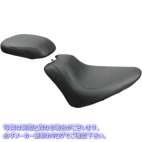 取寄せ シート - ワイドトリッパー ソロ - 背もたれなし - スムース - ブラック マスタング Seat - Wide Tripper? Solo - without Backrest - Smooth - Black 76760 08020767