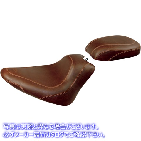 取寄せ ワイドトリッパーソロシート マスタング Seat - Wide Tripper? Solo - without Backrest - Smooth - Brown 76764 08020771