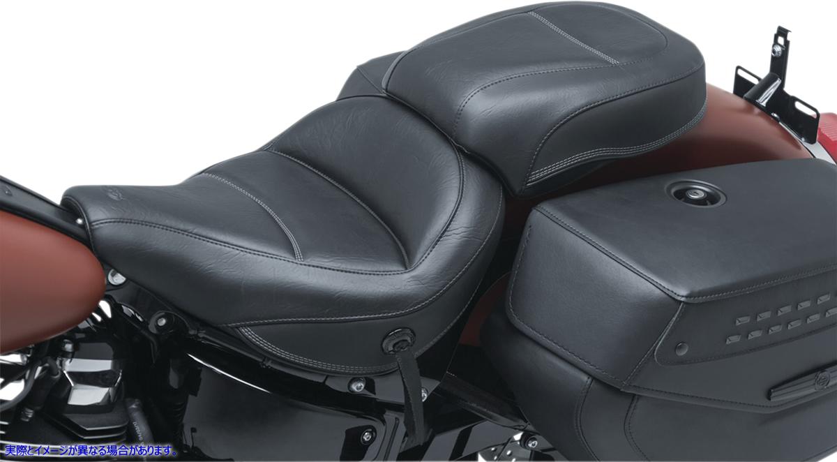 取寄せ MXツアーソロシート マスタング Max Profile Solo Touring Seat - without Driver Backrest - Black - Original - FLHC/FLDE 75880 08021061