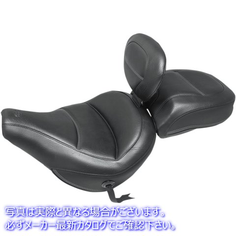 取寄せ MXツアーソロシート マスタング Max Profile Solo Touring Seat - with Driver Backrest - Black - Original - FLHC/FLDE 79330 08021063