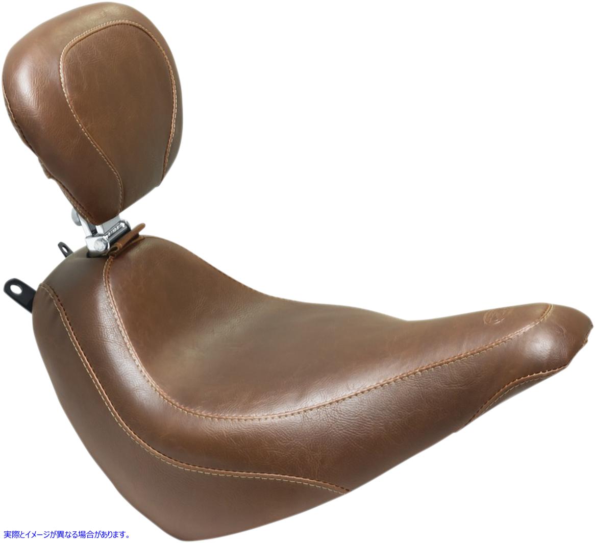 取寄せ ワイドトリッパーシート マスタング Wide Tripper Seat - Driver's Backrest - Brown 83001 08021218