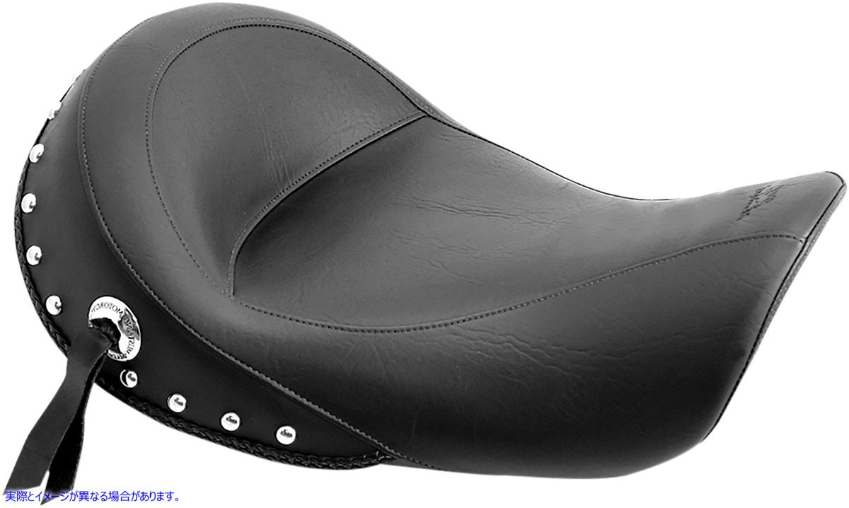 取寄せ スタッズ付きビニールソロシート マスタング Solo Studded Seat - FXD '96-'03 75471 08030299