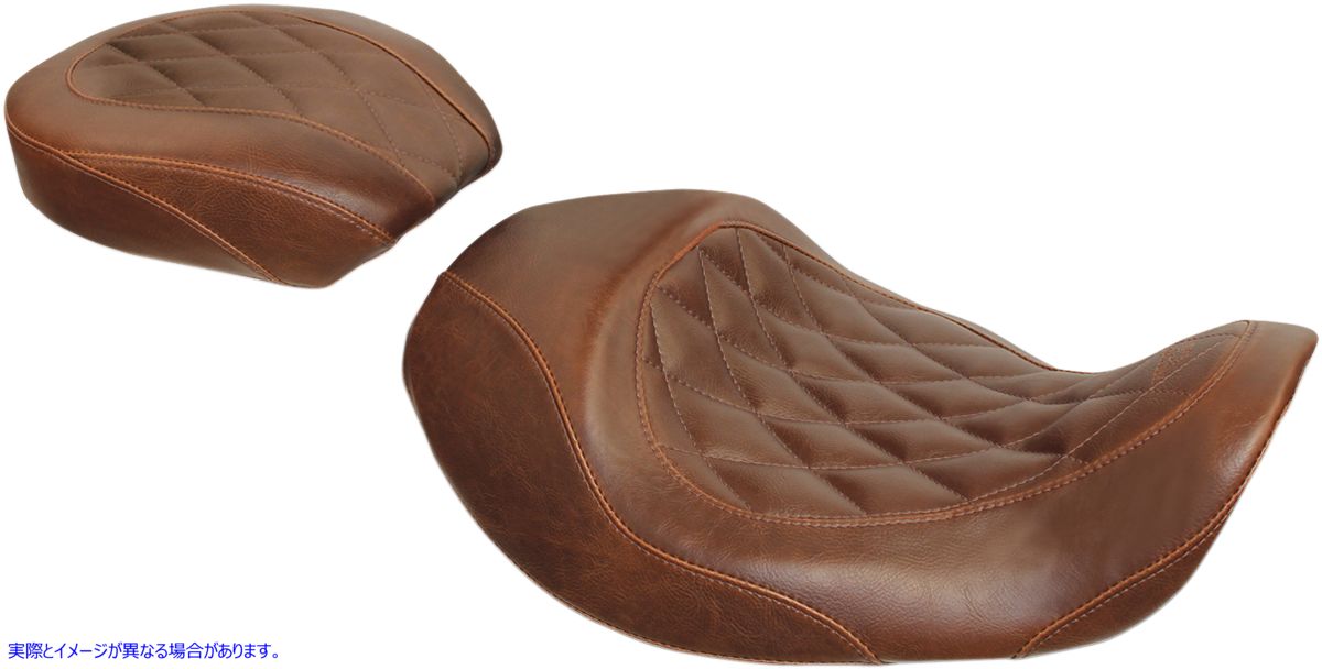 取寄せ ワイドトリッパー前方のソロシート マスタング Wide Tripper Forward Solo Seat - Brown - Diamond 76711 08030402