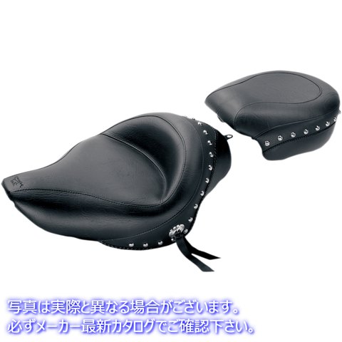 取寄せ ワイドビンテージソロシート マスタング Wide Studded Solo Seat - XL '04-'21 76151 08040302