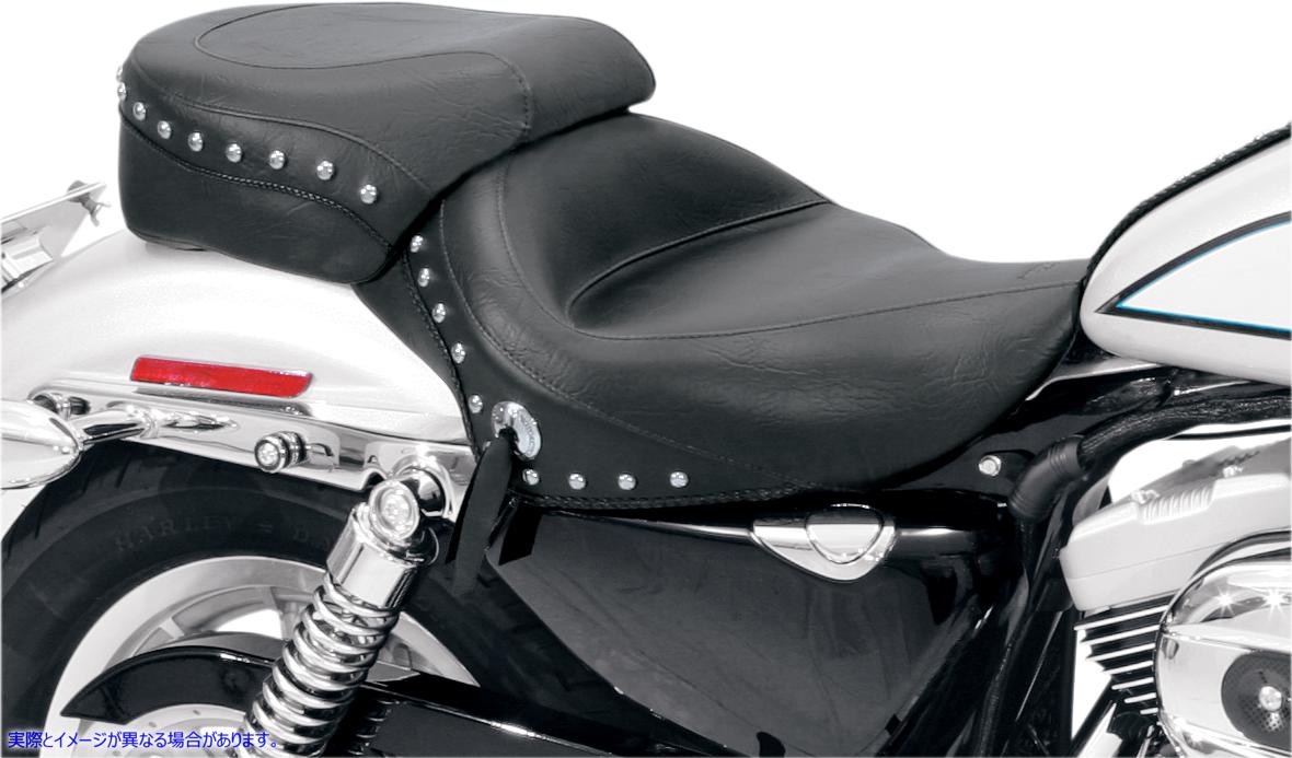 取寄せ ワイドビンテージソロシート マスタング Wide Studded Solo Seat - XL '04+ 76153 08040303