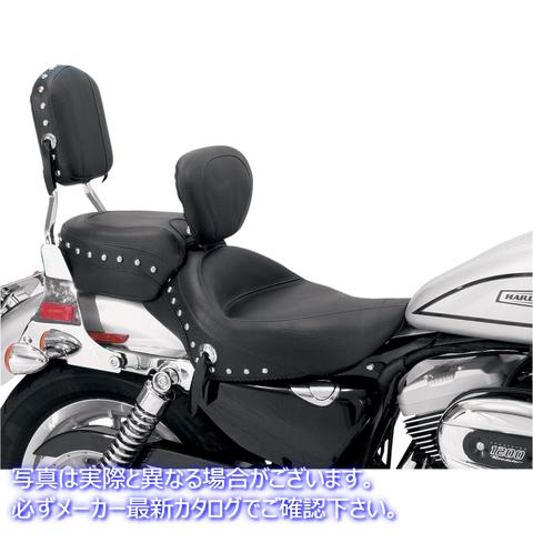 取寄せ ワイドリアシート - スタッズ付き - ブラック - XL 04-21 マスタング Wide Rear Seat - Studded - Black - XL '04-'21 79377 08040305