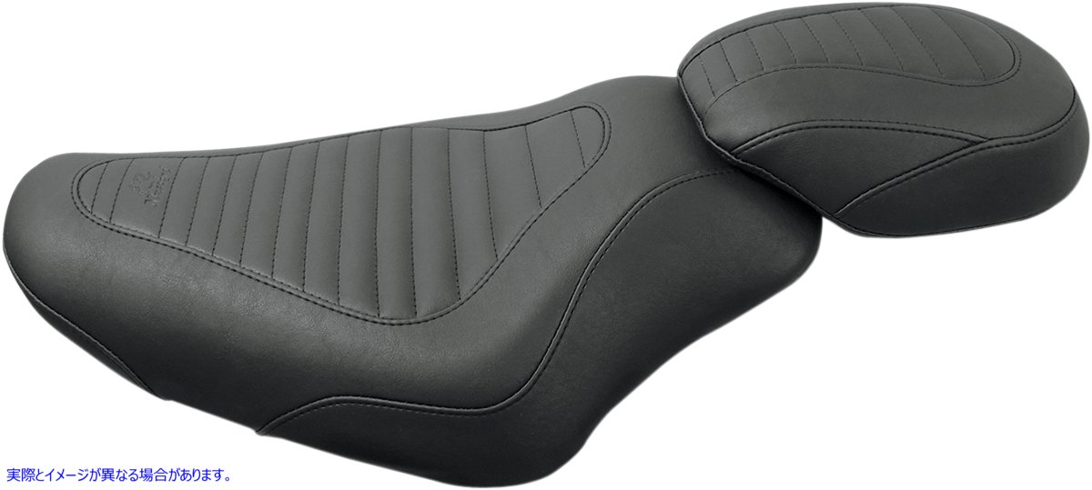 取寄せ Tripper Synthetic Leather Solo Seat マスタング Tripper? Solo Seat - Tuck and Roll - XL with 4.5 Gallon Tanks 76955 08040477