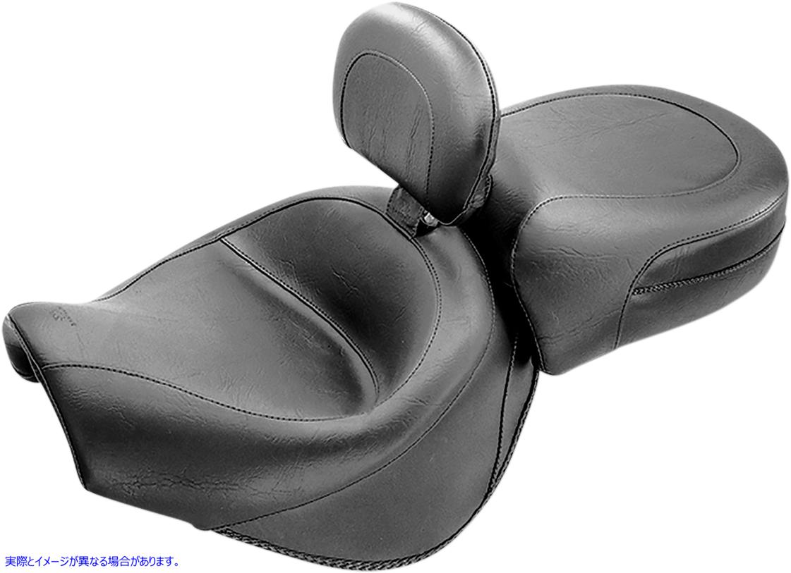 取寄せ ビンテージワイド2アップツーリングシート マスタング 2 Piece Vintage Seat - Driver Backrest - VT750 79151 08100496