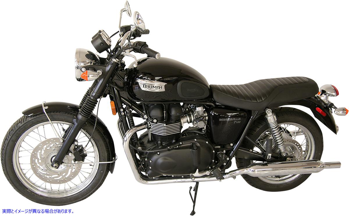 取寄せ 片ピース2アップシートをリブしました マスタング Classic Seat - Tuck and Roll - Bonneville 76828 08101536