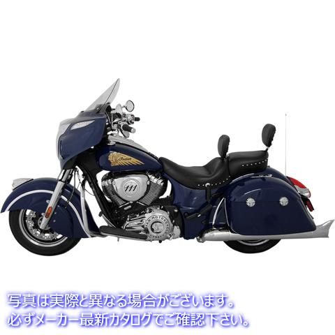 取寄せ ソロツーリングシート マスタング Solo Seat - Wide - Studded - Driver's Backrest - Indian '14-'23 79762 08101632