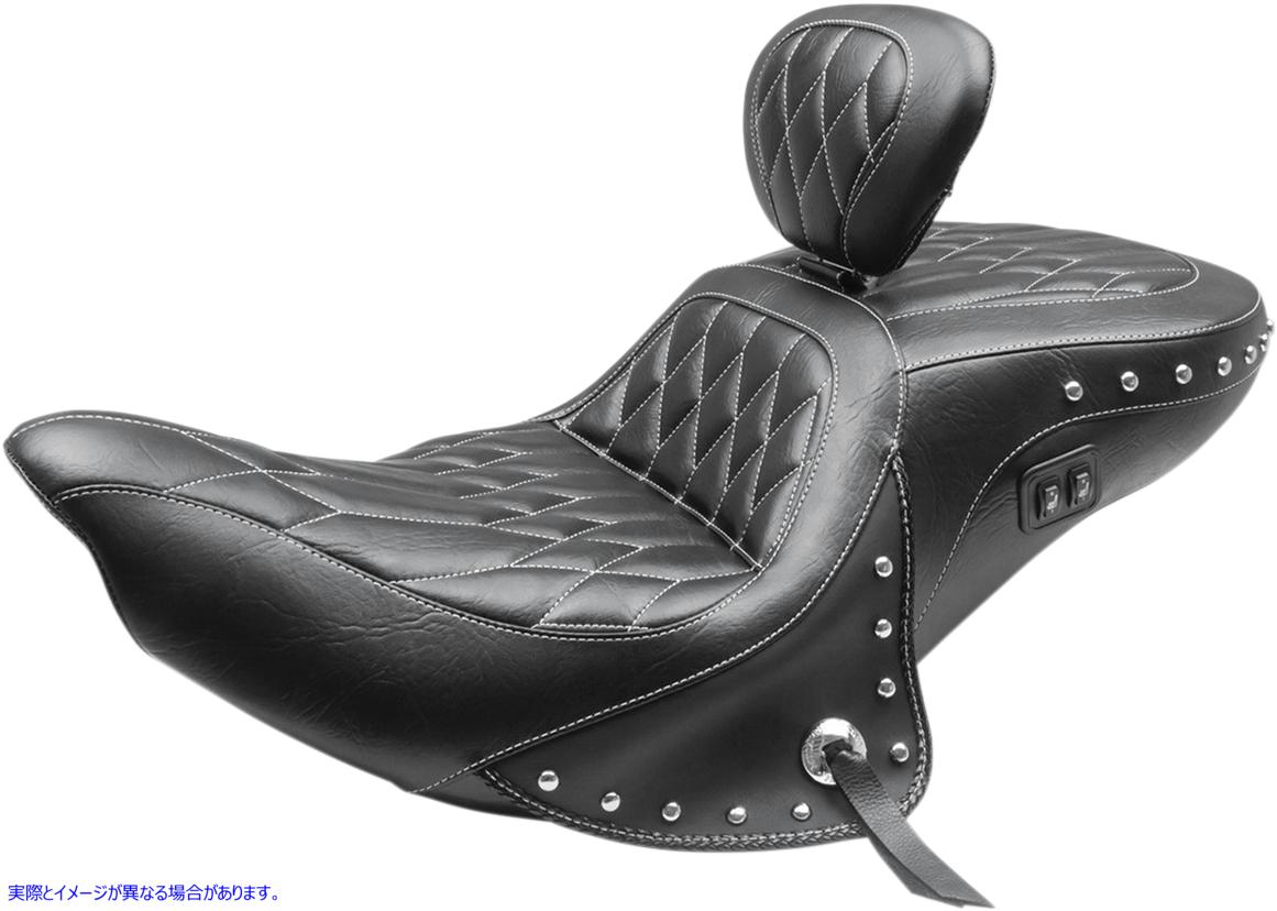 取寄せ 加熱されたワンピースツーリングシート マスタング Heated Seat - Driver's Backrest - Roadmaster '14-'23 79664WT 08102144