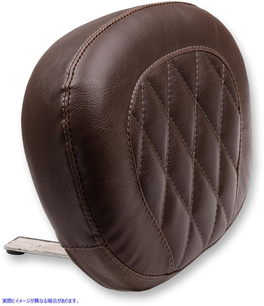 取寄せ シーシーバーパッド - スタンダード - ブラウン - ダイヤモンド - FXS/FLS 11-17 マスタング Sissy Bar Pad - Standard - Brown - Diamond - FXS/FLS '11-'17 76769 08220313