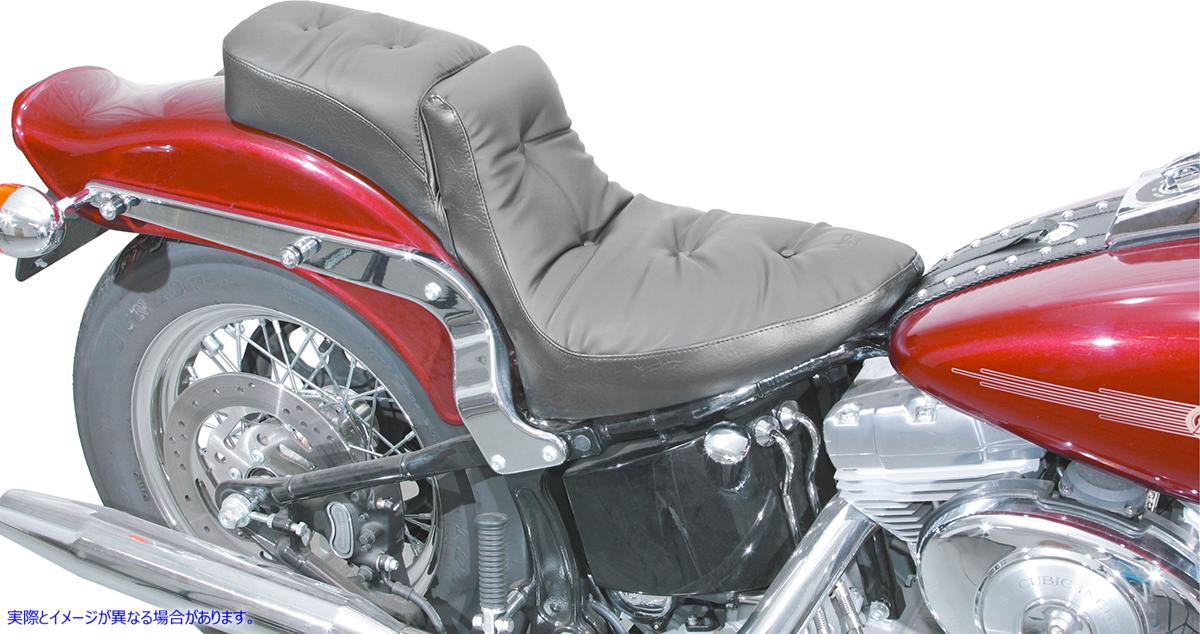 取寄せ 堂々としたデューク枕2アップシート マスタング Regal Duke Seat - Softail '00-'05 75049 DS900216