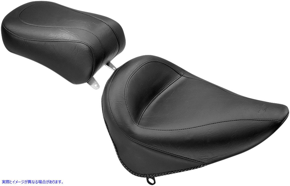 取寄せ ソロシート - スタッドなし - ソフテイル マスタング Solo Seat - No Studs - Softail 75750 DS900224