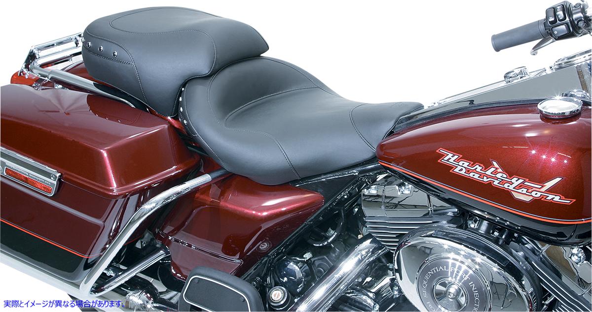 取寄せ 散りばめられたワイドソロツーリングシート マスタング Wide Solo Seat - Studded - FLHR/FLHX 75578 DS905556