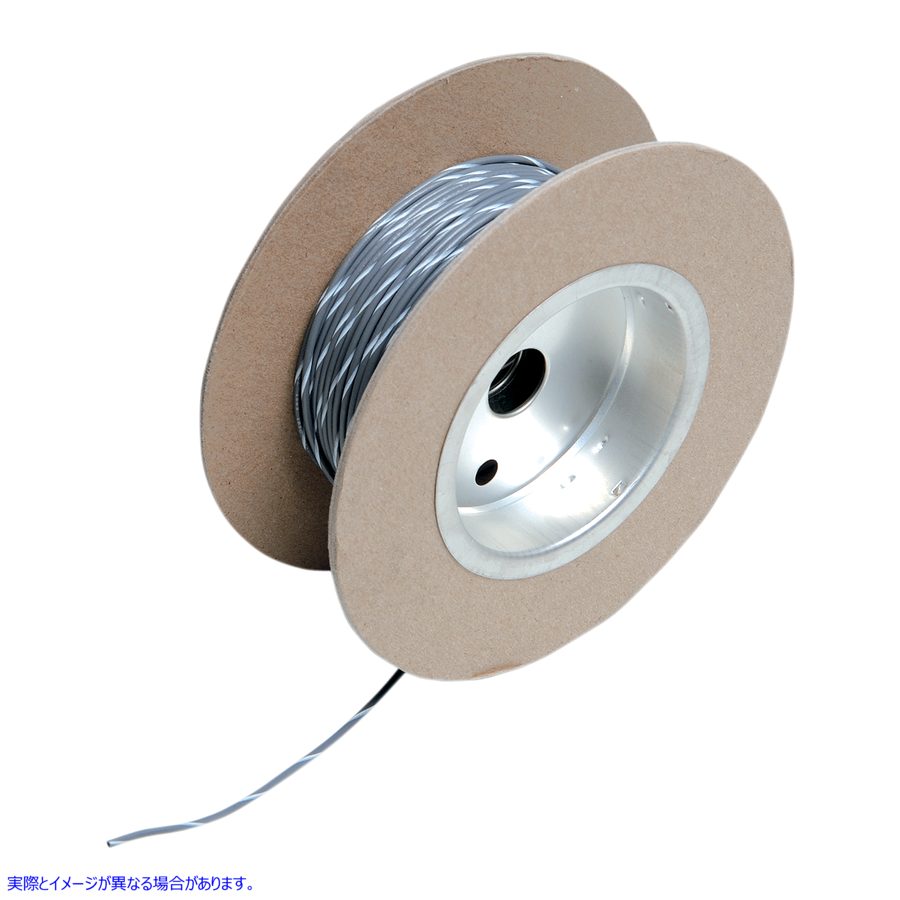 取寄せ 100フィートのワイヤースプール - 18ゲージ - グレー/ホワイト ナムズ 100' Wire Spool - 18 Gauge - Gray/White NWR-89-100 21200515