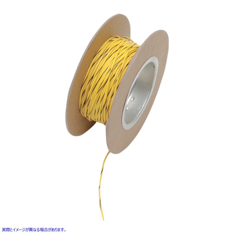 取寄せ 100フィートのワイヤースプール - 18ゲージ - イエロー/ブラック ナムズ 100' Wire Spool - 18 Gauge - Yellow/Black NWR-40-100 21200528