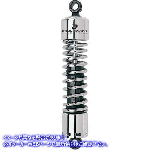 取寄せ 412シリーズショックアブソーバー - 11インチ - 標準 - クローム プログレッシブ サスペンション 412 Series Shock - 11 - Standard - Chrome 412-4062C 13100393
