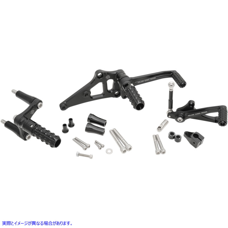 取寄せ スポーツスターのリアセット RSD ローランドサンズデザイン Rearsets - Black Ops - XL '14+ 0035-1166-SMB 16230343