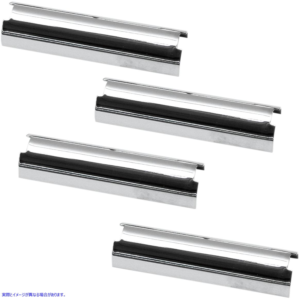 取寄せ プッシュロッドカバーキーパーセット - クローム - 2.800インチ エスアンドエス サイクル Pushrod Cover Keeper Set - Chrome - 2.800 93-4115 09280078