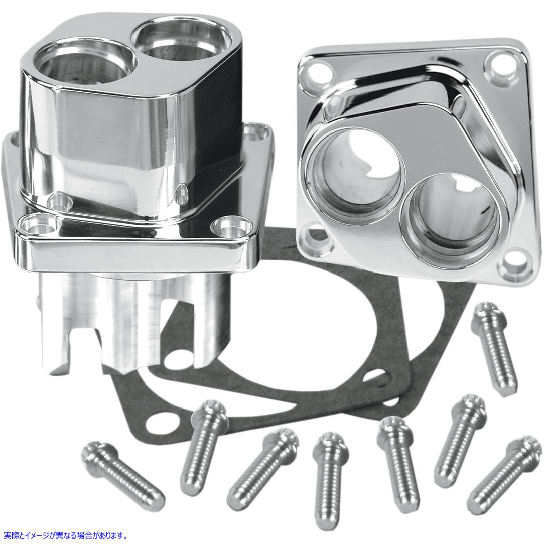 取寄せ ビレットタペットガイド エスアンドエス サイクル Lifter Block - Chrome - Big Twin 106-5428 09400953